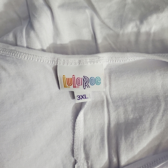 Lularoe Tank Top Size 3XL White Basic Layers NEW - Picture 3 of 4